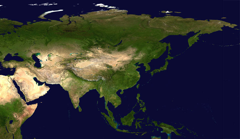 Mapa da Asia