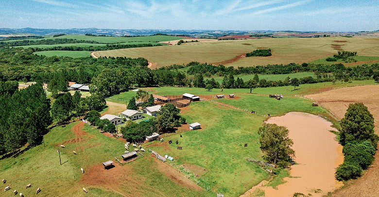 fazenda vista de cima