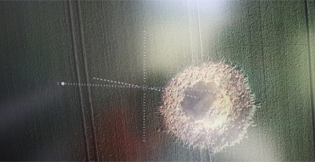 cratera da bomba lavoura de milho cratera da bomba lavoura de milho