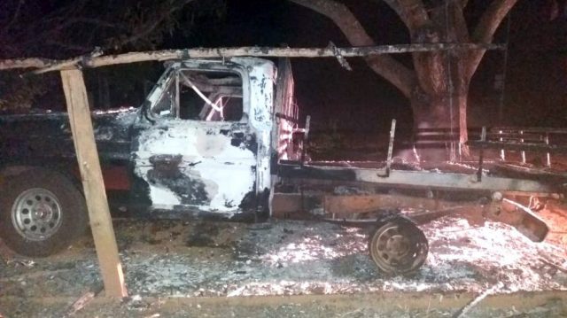 Funcionário é suspeito de atear fogo na caminhonete do patrão