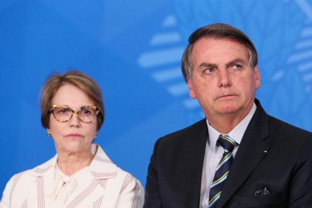 Presidente Jair Bolsonaro e Ministra Tereza Cristina