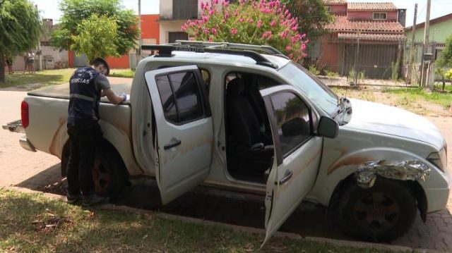 25464641Frontier em que homem foi levado por criminosos é periciada nesta tarde em Pelotas RBS TV / Reprodução