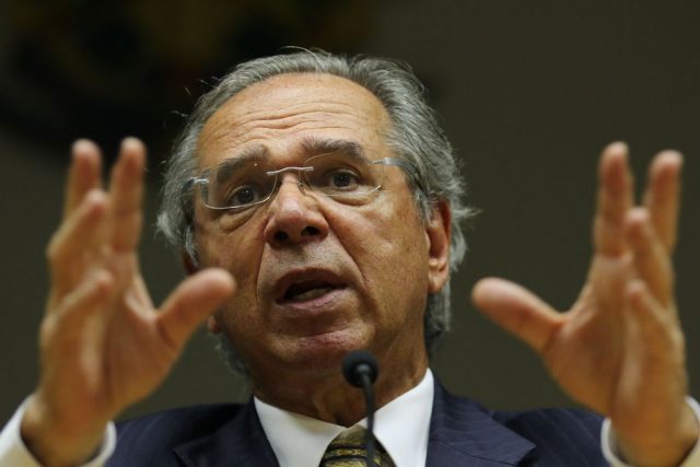 Entrevista coletiva do ministro da economia, Paulo Guedes