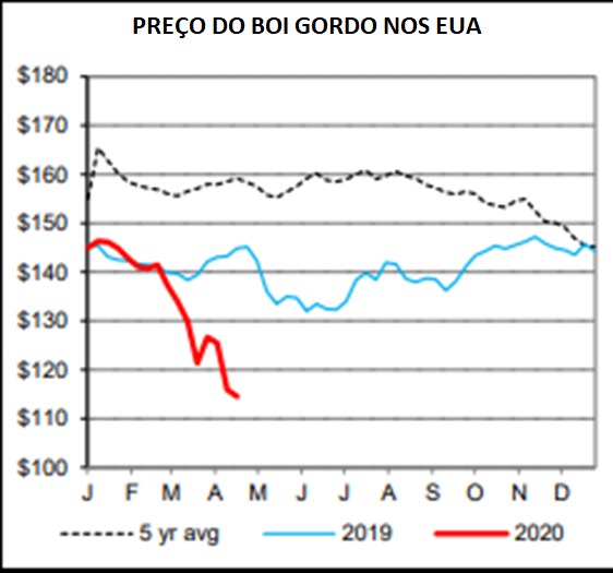 preco do boi gordo nos eua