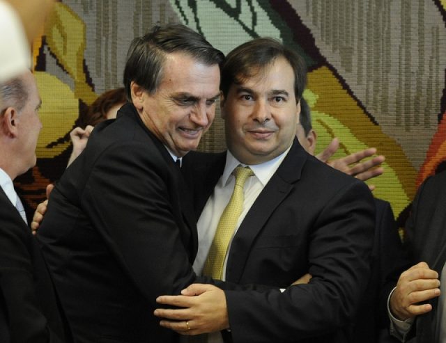 Bolsonaro e Rodrigo Maia
