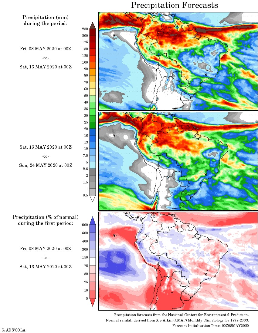 previsao de chuvas para maio 2020