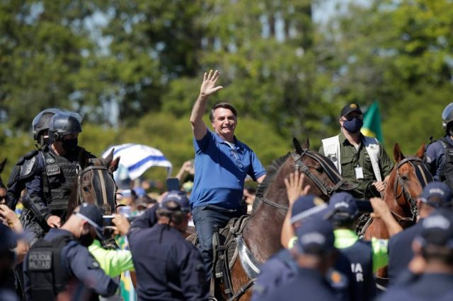 Bolsonaro participa de ato em Brasília Foto: Dida Sampaio/Estadão