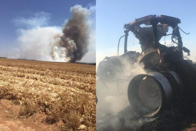 destruição em fazenda
