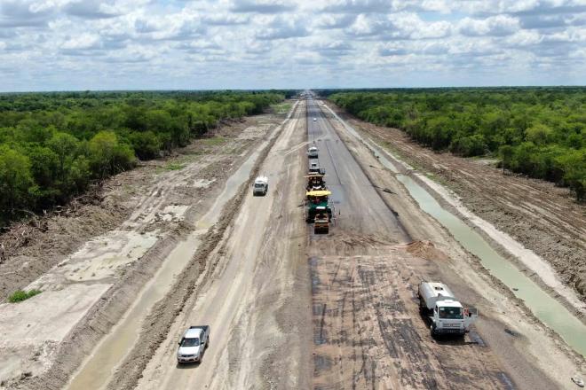 trajeto em construção no Paraguai de trechos da Rodovia que ligará os Oceanos Atlântico e Pacífico