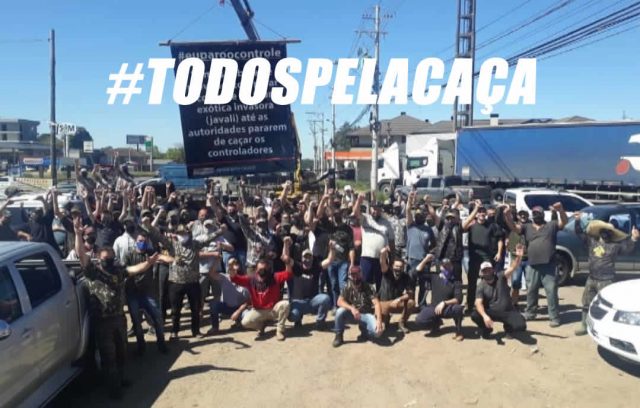 PROTESTO CAÇADORES