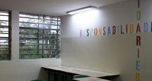 São Paulo - Intervenções artísticas realizadas pelo projeto Escola Criativa, promovido pelo Instituto Choque Cultural, na Escola Municipal de Ensino Fundamental Presidente Campos Salles, na Cidade Nova Heliópolis, zona sul.