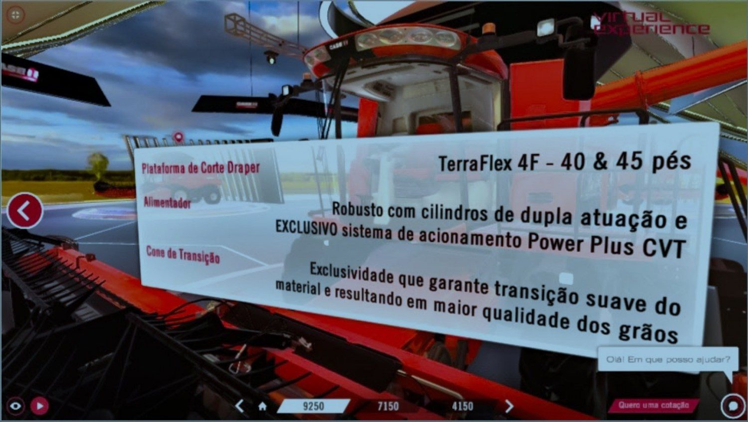 super experiência virtual da Case IH