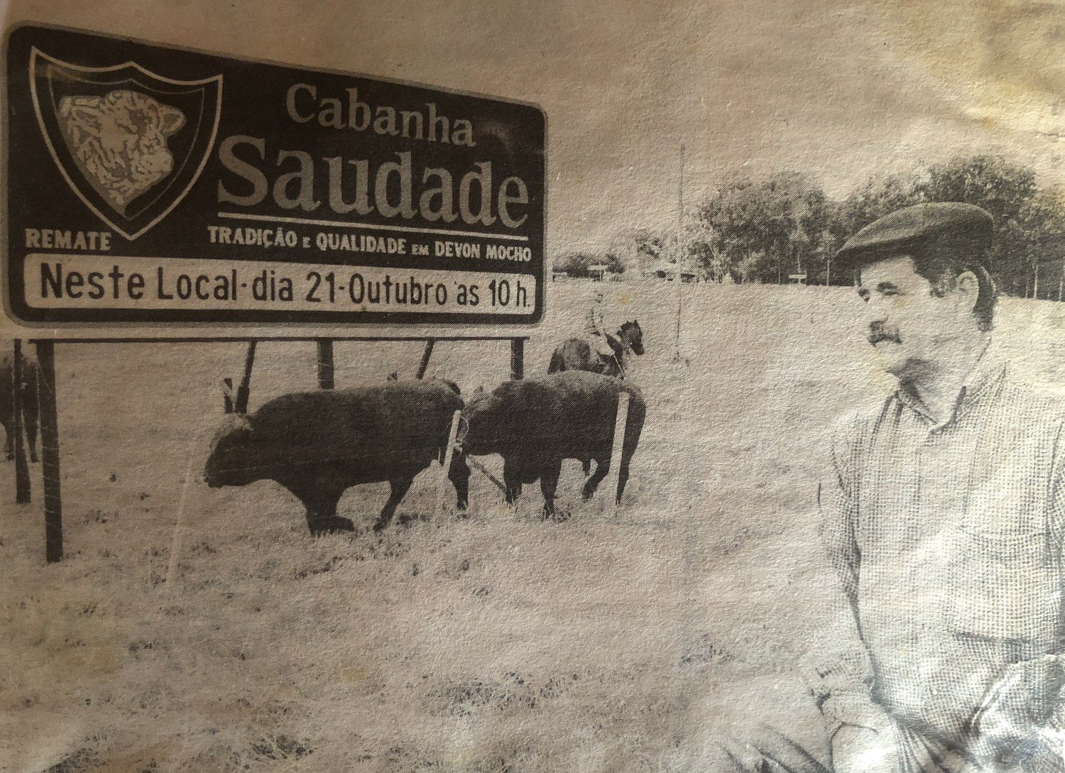 (José Carlos Assis Brasil Senna na propriedade, em São Gabriel | Foto: Acervo / Cabanha Saudade