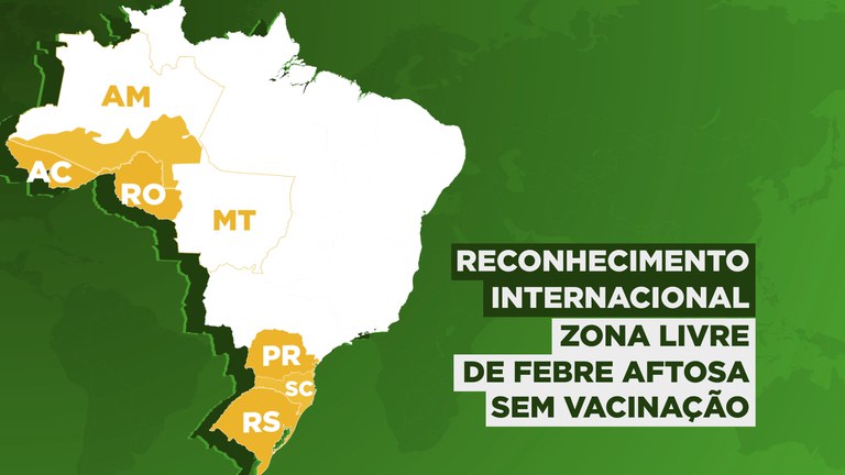 novos estados que não precisam vacinar contra a febre aftosa