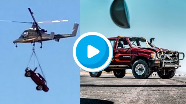 hilux jogada de helicóptero