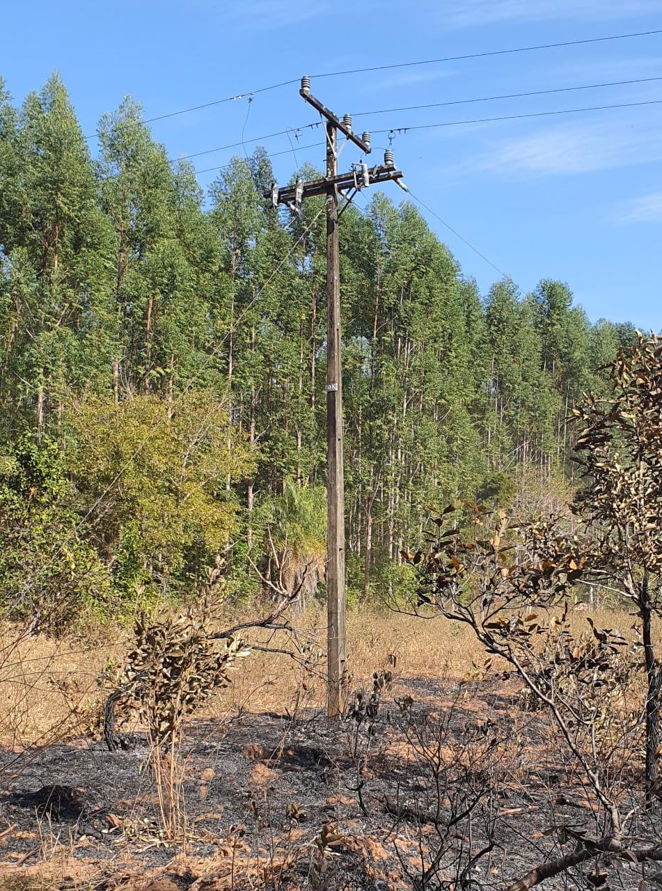 Rede elétrica é um risco real de fogo na zona rural