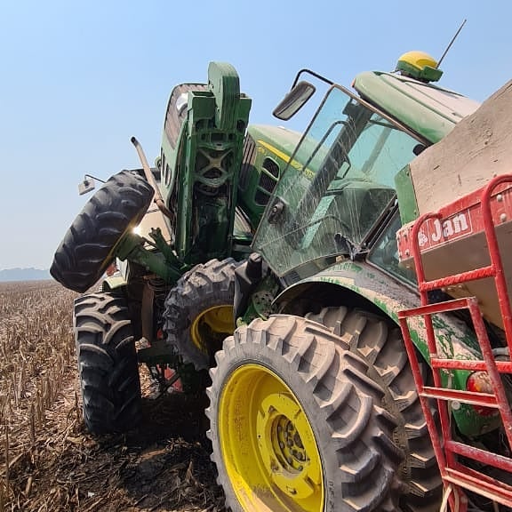 acidente de trator em querencia do norte no parana