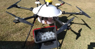 entrega de sêmen com drone