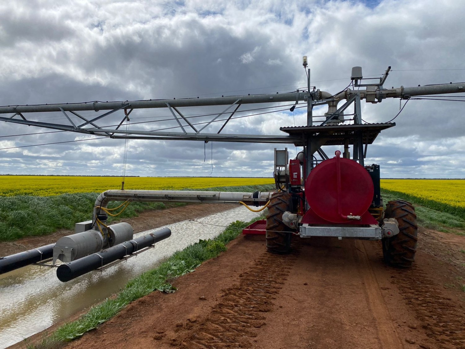 Sistema de irrigação na Austrália