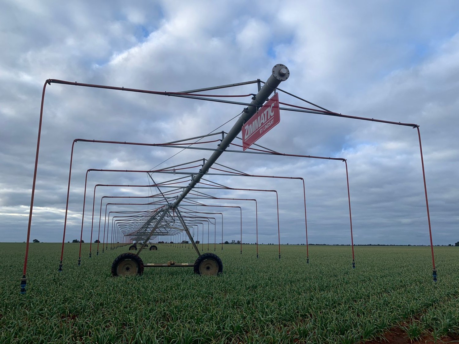 Sistema de irrigação na Austrália