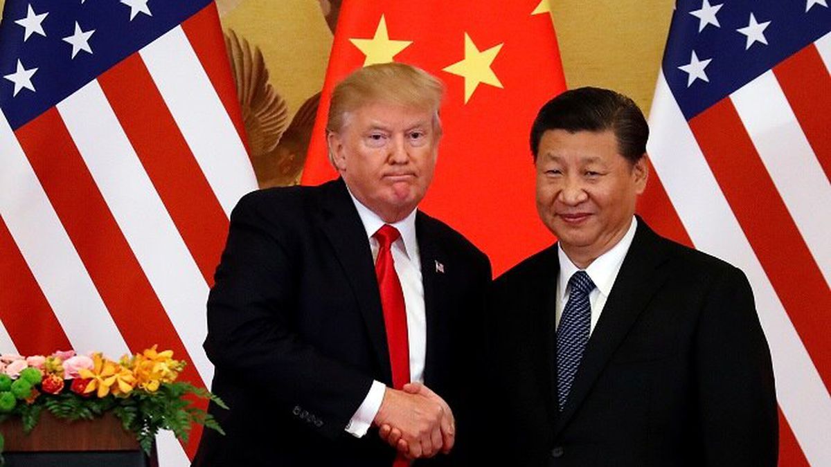 donald trump e o presidente da china