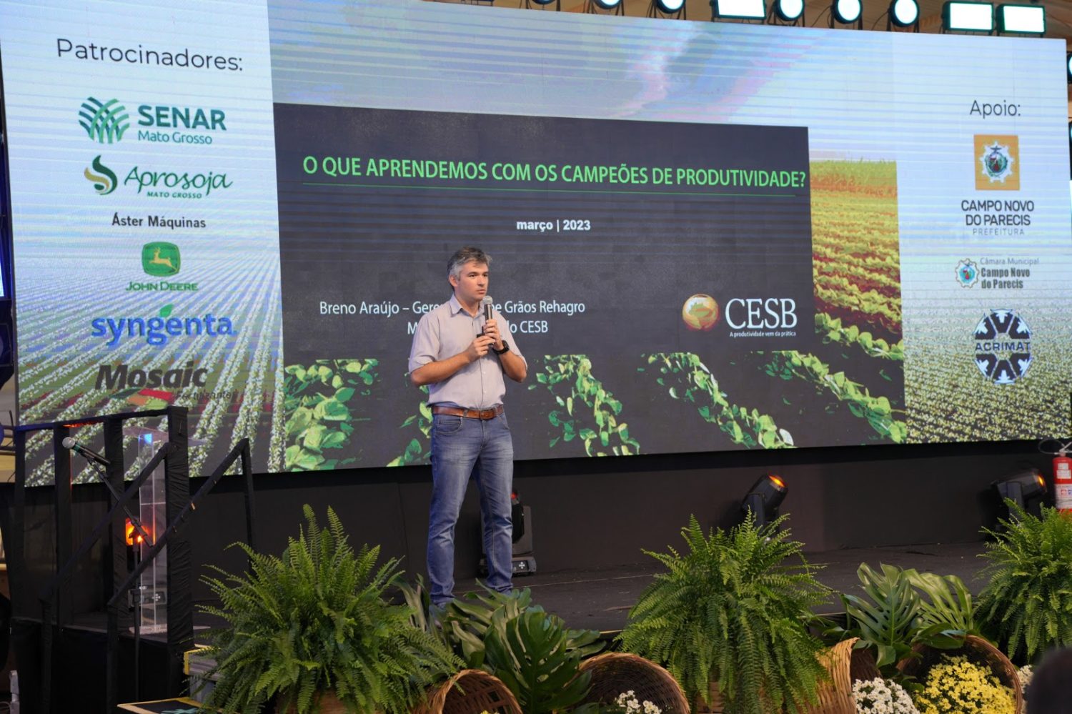 Breno Araújo, membro do Comitê Estratégico Soja Brasil (Cesb) e gerente de Grãos da Rehagro