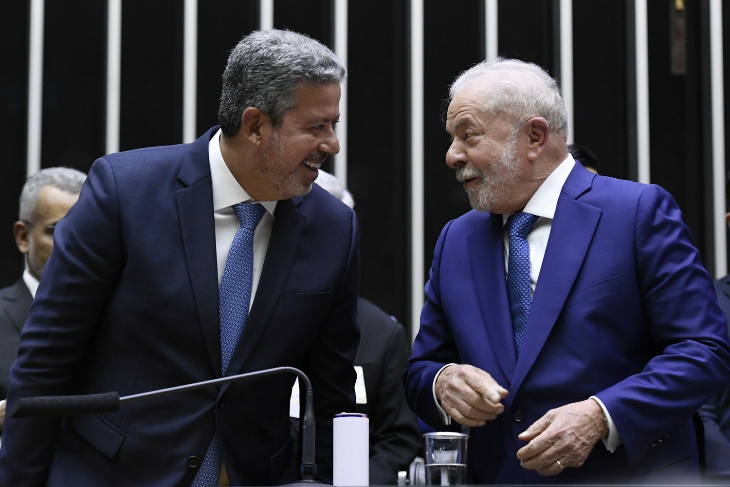 presidente da Câmara dos Deputados, deputado Arthur Lira (PP-AL) - presidente da República eleito, Luiz Inácio Lula da Silva