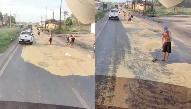 Caminhões de grãos são alvo de assaltantes na BR-135