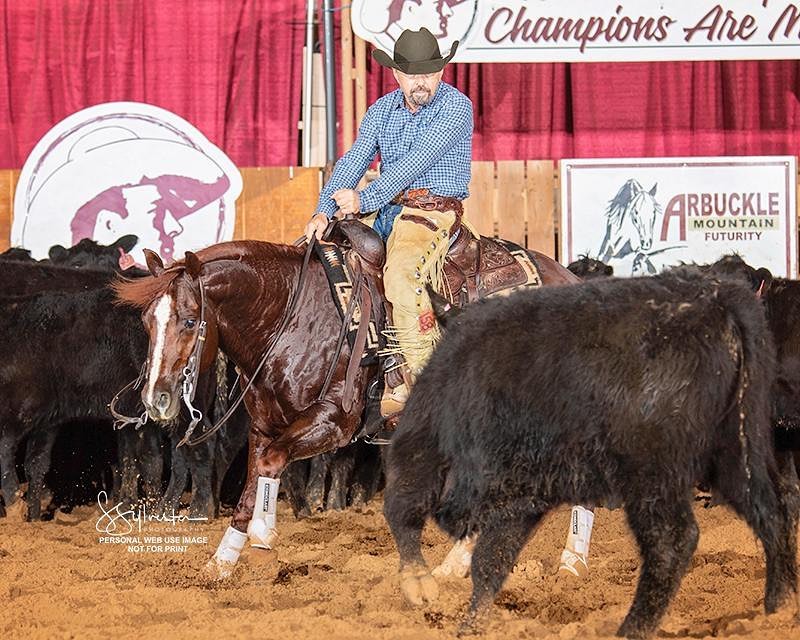 Norberto e Gambit finalistas do Arbuckle Mountain Futurity Amador 4 anos, em Ardmore