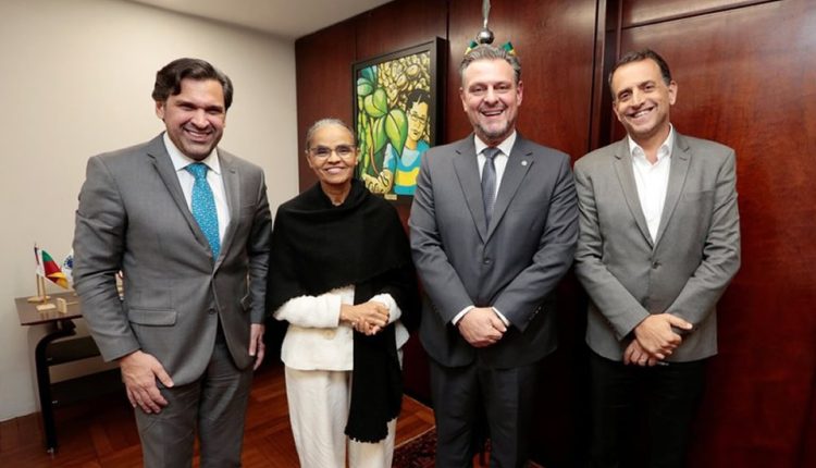 marina silva - ministra do meio ambiente e carlos favaro - ministro da agricultura