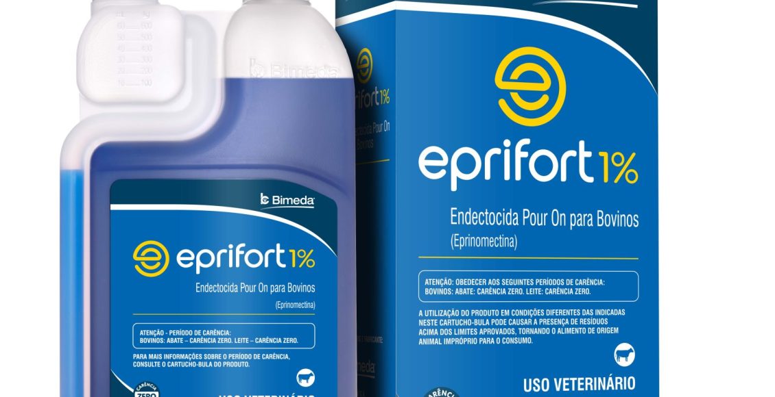 Eprifort 1% Pour On é a nova solução da Bimeda para a pecuária brasileira e da América do Sul para controle de parasitas internos
