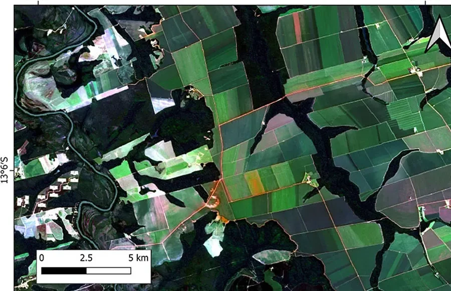Inteligência Artificial mapeamento agrícola