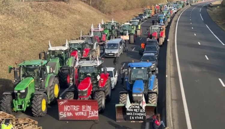 agricultores franceses protesto