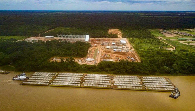 Comboio da Amaggi com 30 Barcaças carregadas de Soja, Porto Velho RO pará Itacoatiara AM