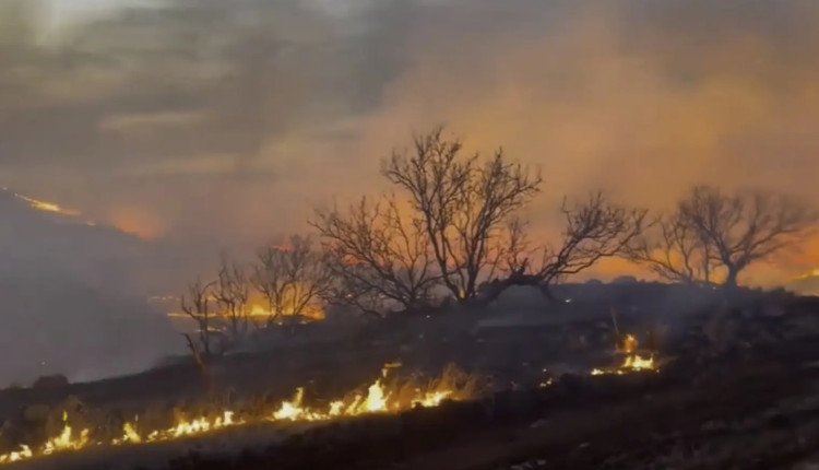 incendios florestas no texas - atinge fazendas
