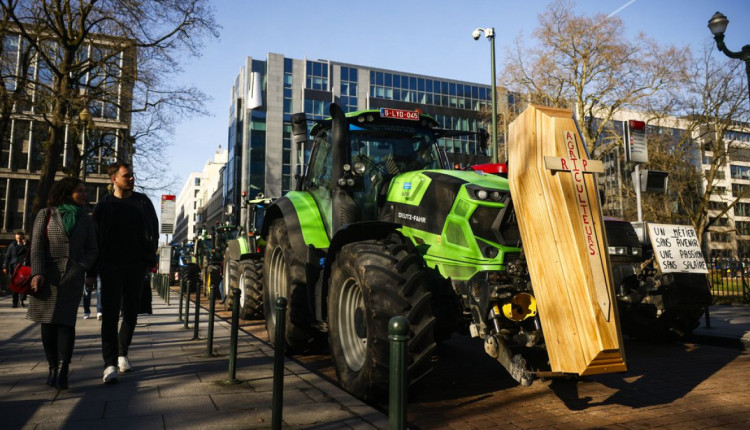 protestos de agricultores na Europa