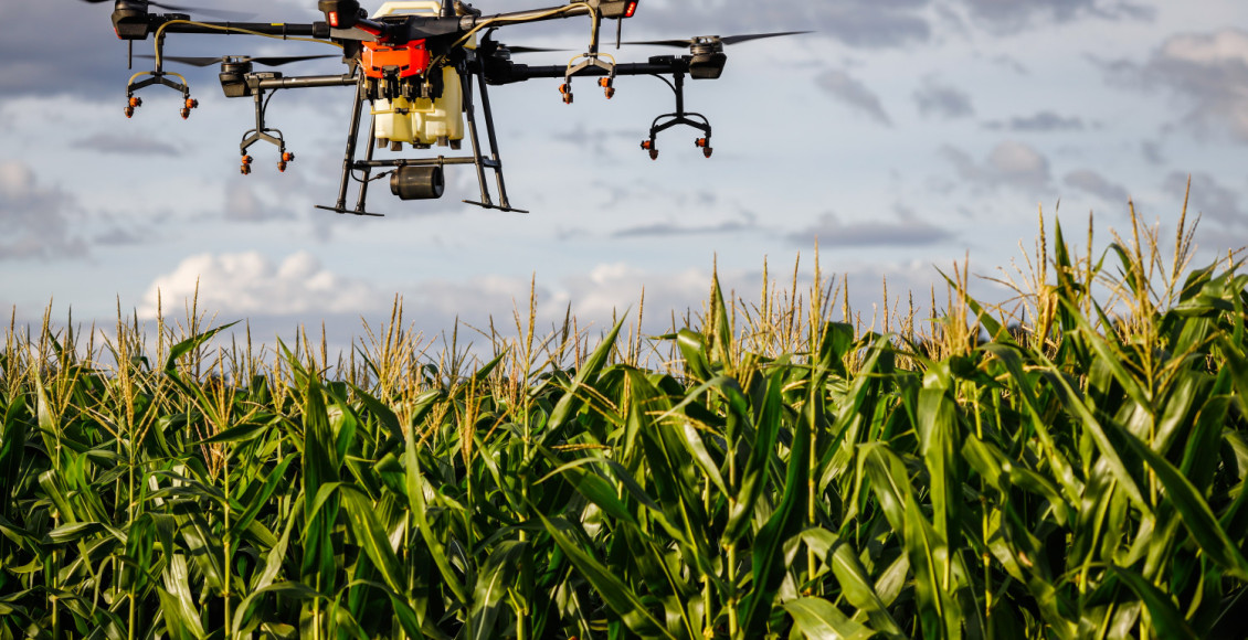 Drone utilizado para pulverização – Crédito: Wenderson Araujo/CNA