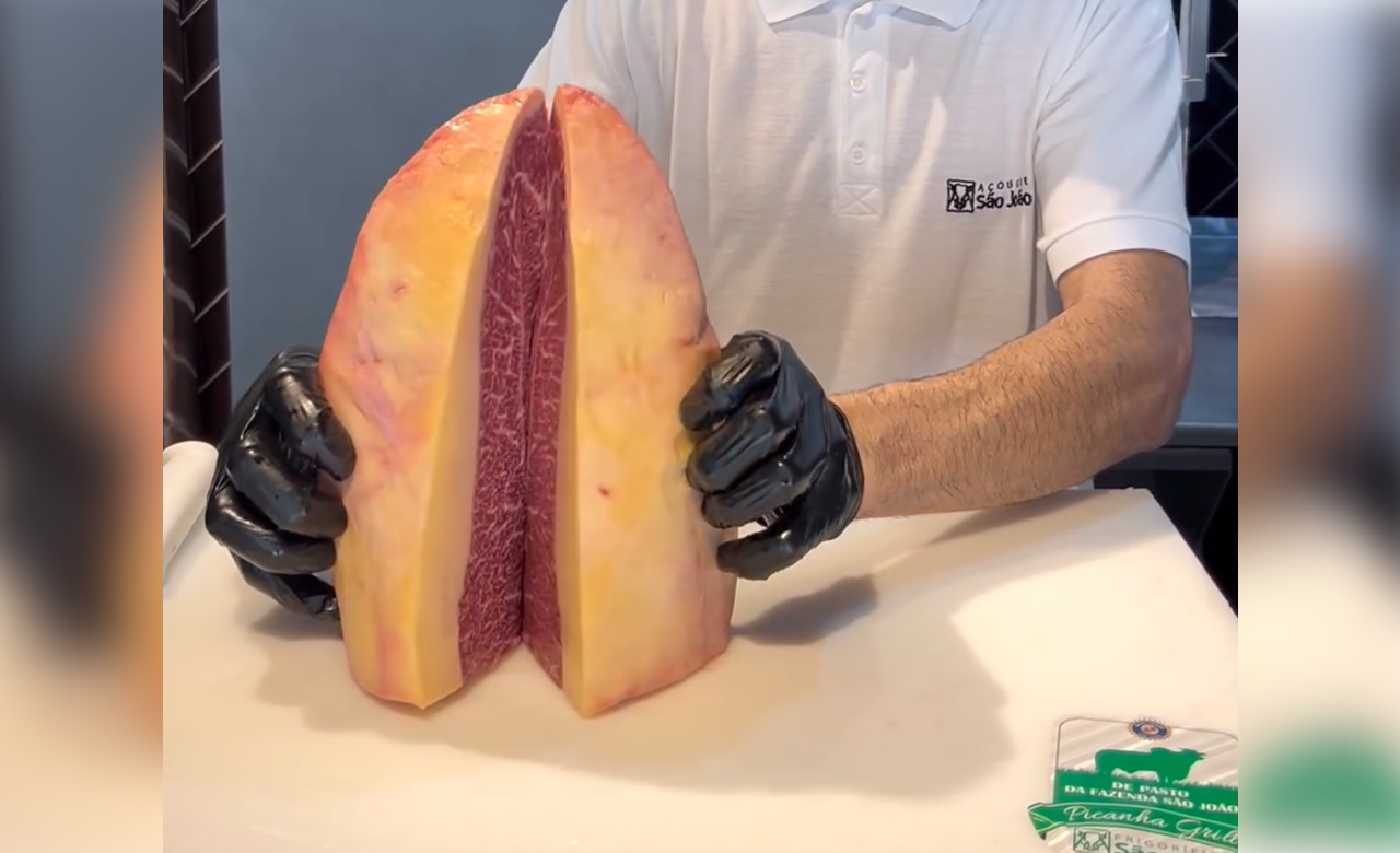 picanha com marmoreio de nelore