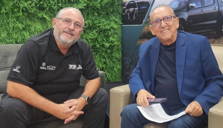 Galvão Bueno e Paulo Horto, diretor presidente da Programa Leilões