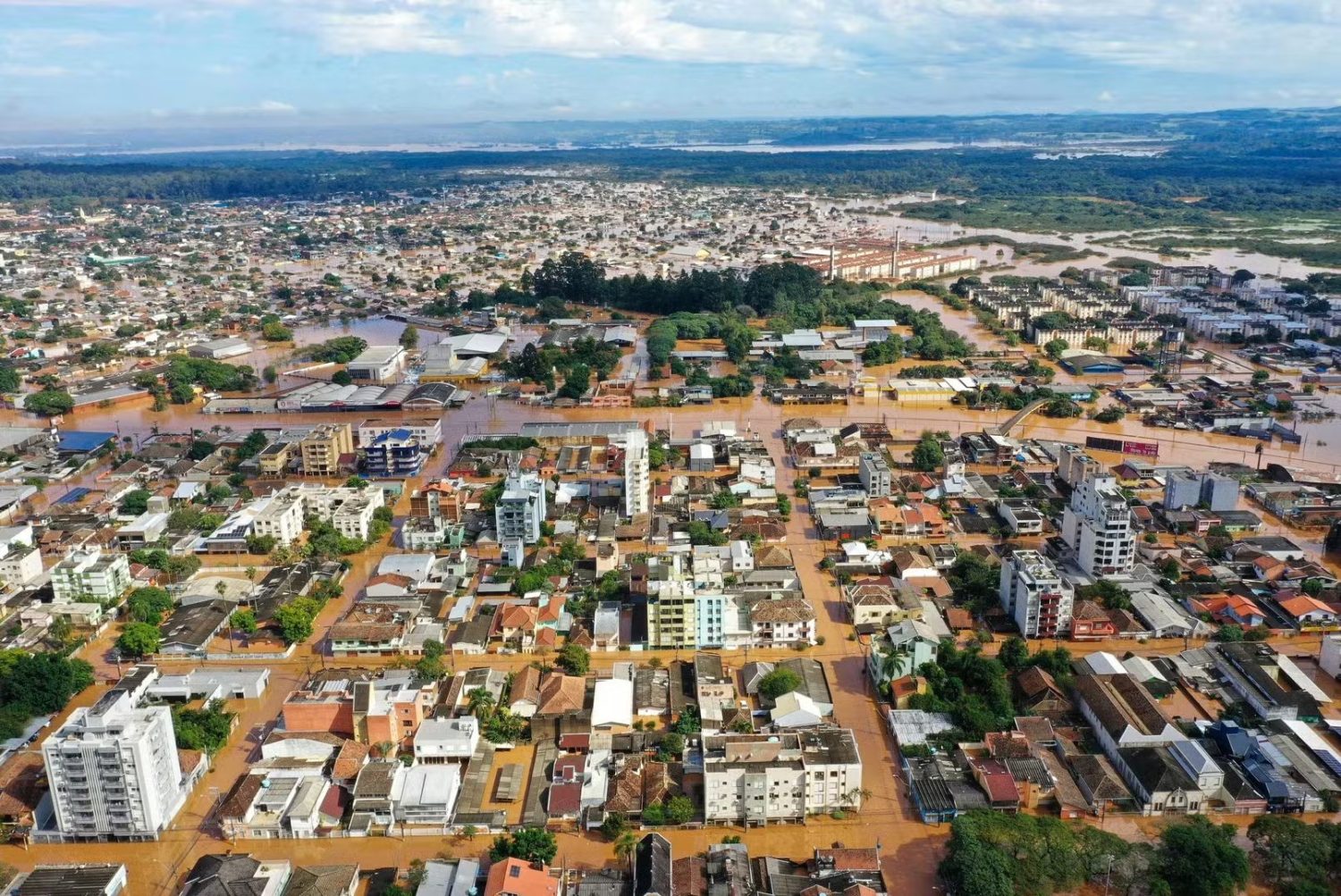 por que o rio grande do sul inundou