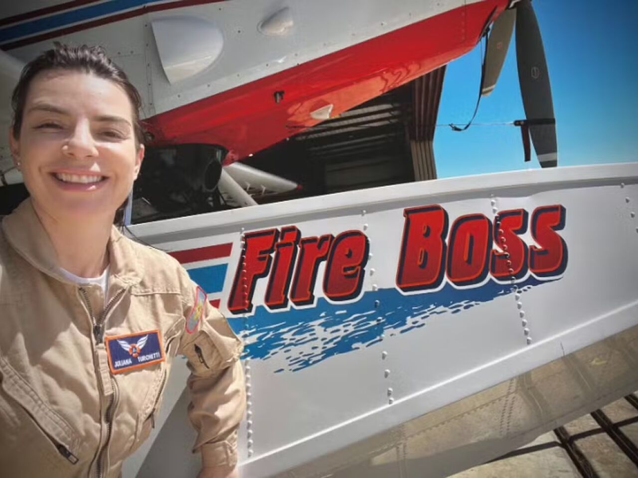 A aviação agrícola se despede de juliana turchetti