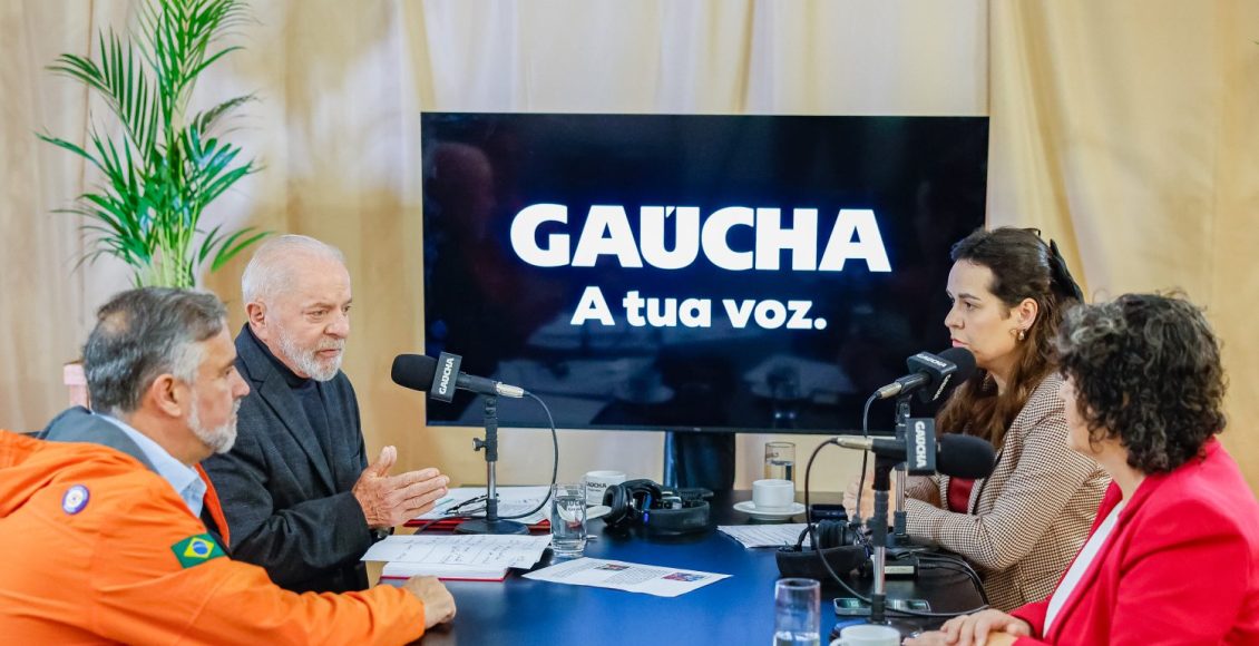 Porto Alegra (RS) 16.08.2024 - Presidente da República, Luiz Inácio Lula da Silva, durante entrevista à Rádio Gaúcha. Porto Alegre