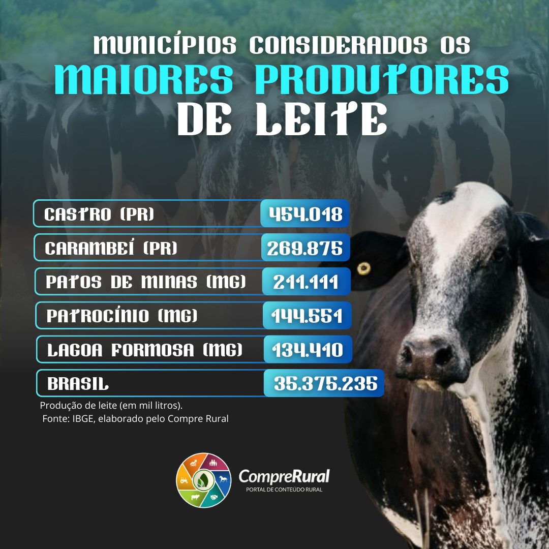 maiores produtores de leite