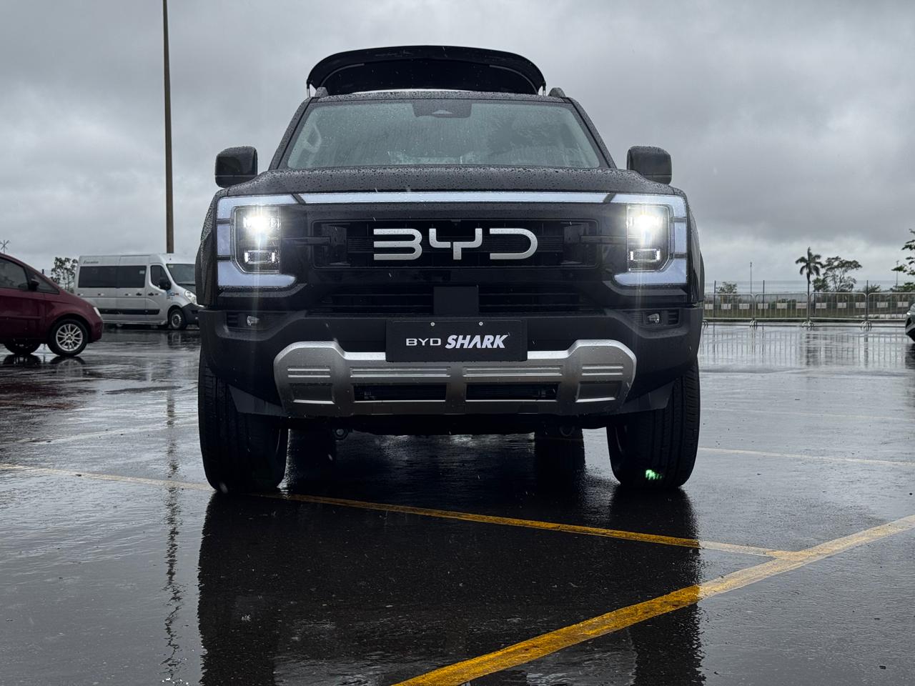 Thiago Pereira, Diretor de Conteúdo do Compre Rural, esteve presente no evento de lançamento da BYD Shark