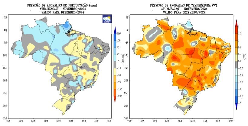 Chuva intensa ou calor extremo? Inmet revela previsão climática para dezembro