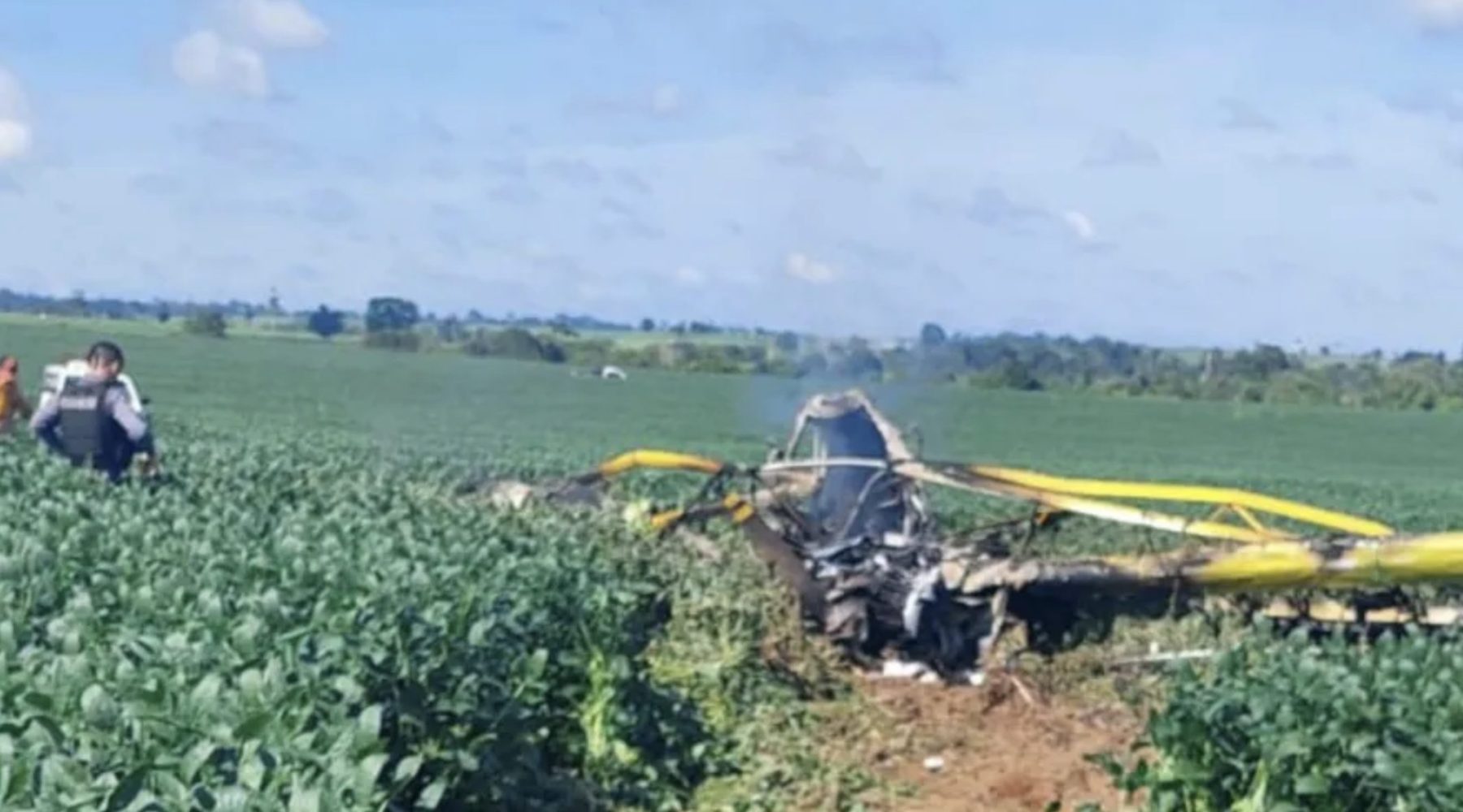 piloto derruba avião agrícola e morre queimado