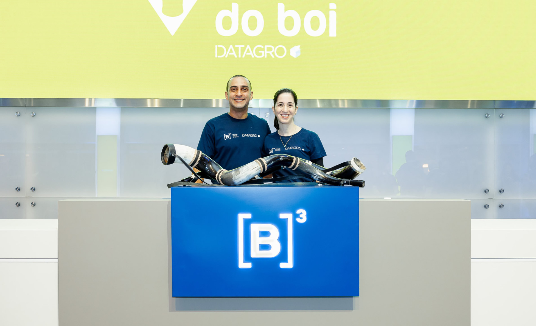 Joao Otavio Figueiredo e Marielle Brugnari - commodities da B3 bolsa de Valores