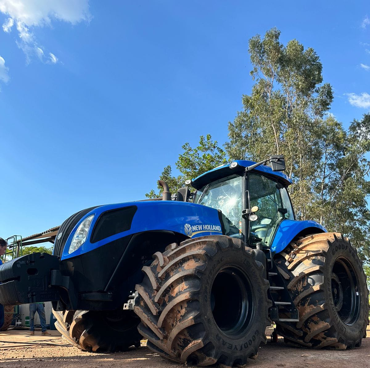 maior pneu agrícola produzido na América Latina, um gigante de 710kg