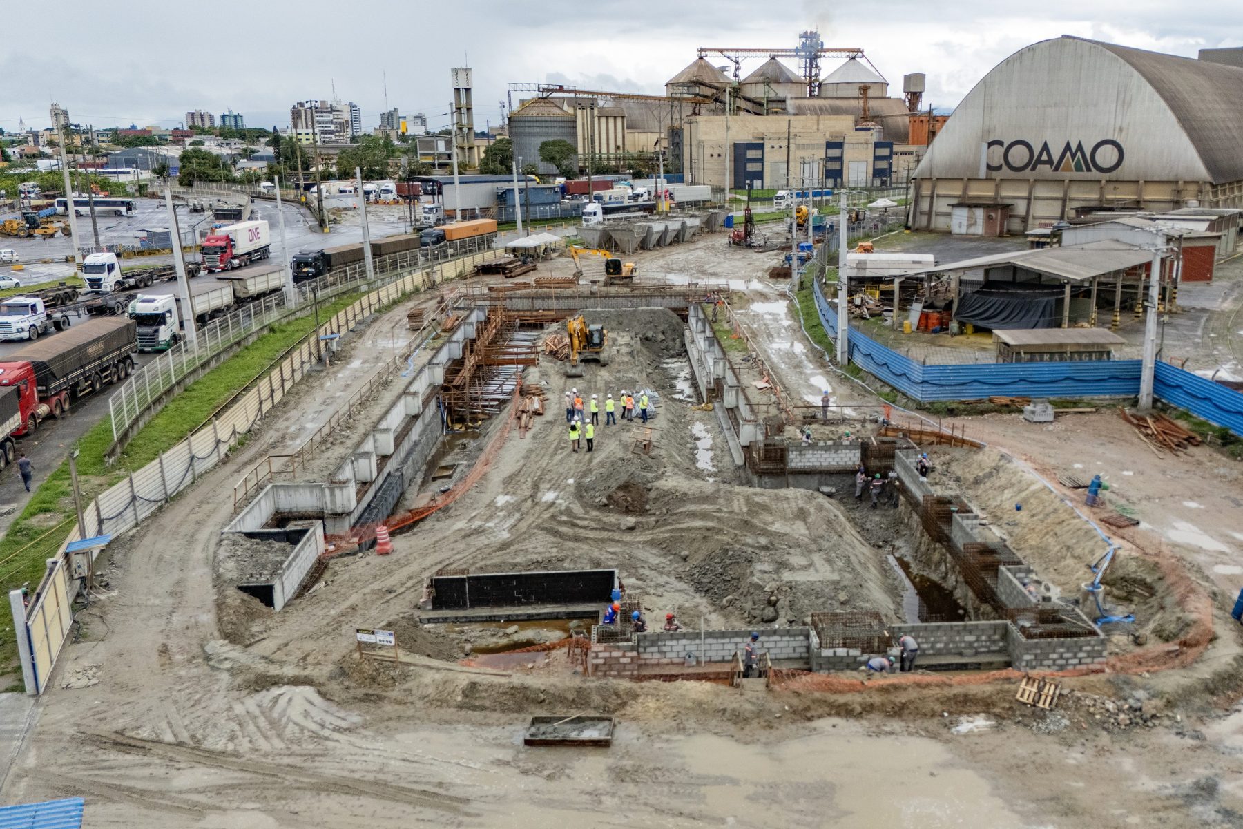 Porto constrói a maior estrutura de recepção de cargas ferroviárias do Brasil
