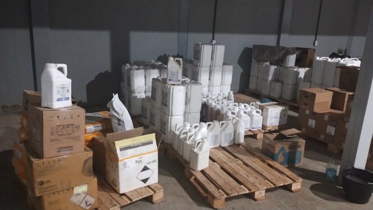 Ladrões causam prejuízo de R$ 1,5 milhão ao furtar defensivos agrícolas em fazenda